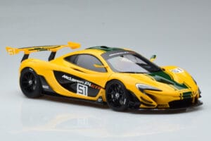 McLaren P1 GTR Žlutá Se Zelenými Pruhy AUTOart 1:18 81544 Kompozit – obrázek 5 z 7