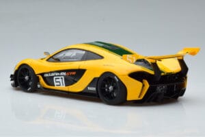 McLaren P1 GTR Žlutá Se Zelenými Pruhy AUTOart 1:18 81544 Kompozit – obrázek 6 z 7