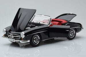 Mercedes 190 SL W121 Kabriolet Černý Minichamps 1:18 100037030 Kov – obrázek 2 z 8