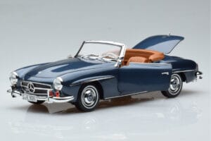 Mercedes 190 SL W121 Roadster Modrý Norev 1:18 B66040625 Kov – obrázek 2 z 8