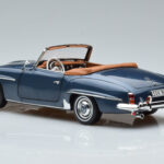 Mercedes 190 SL W121 Roadster Modrý Norev 1:18 - image 7 of 8