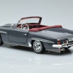 Mercedes 190 SL W121 Roadster Šedý Norev 1:18 183402 Kov - image 6 of 8