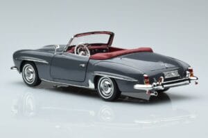 Mercedes 190 SL W121 Roadster Šedý Norev 1:18 183402 Kov – obrázek 6 z 8