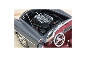 Mercedes 190 SL W121 Roadster Šedý Norev 1:18 183402 Kov – obrázek 7 z 8