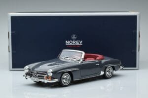 Mercedes 190 SL W121 Roadster Šedý Norev 1:18 183402 Kov – obrázek 8 z 8