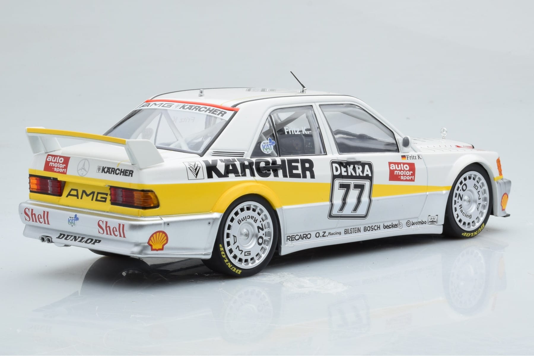 Mercedes 190E 2.5-16 W201 EVO 1 Karcher #77 F. Kreutzpointer Team AMG-Mercedes DTM 1990 Minichamps 1:18 155903677 Kov – obrázek 2 z 6