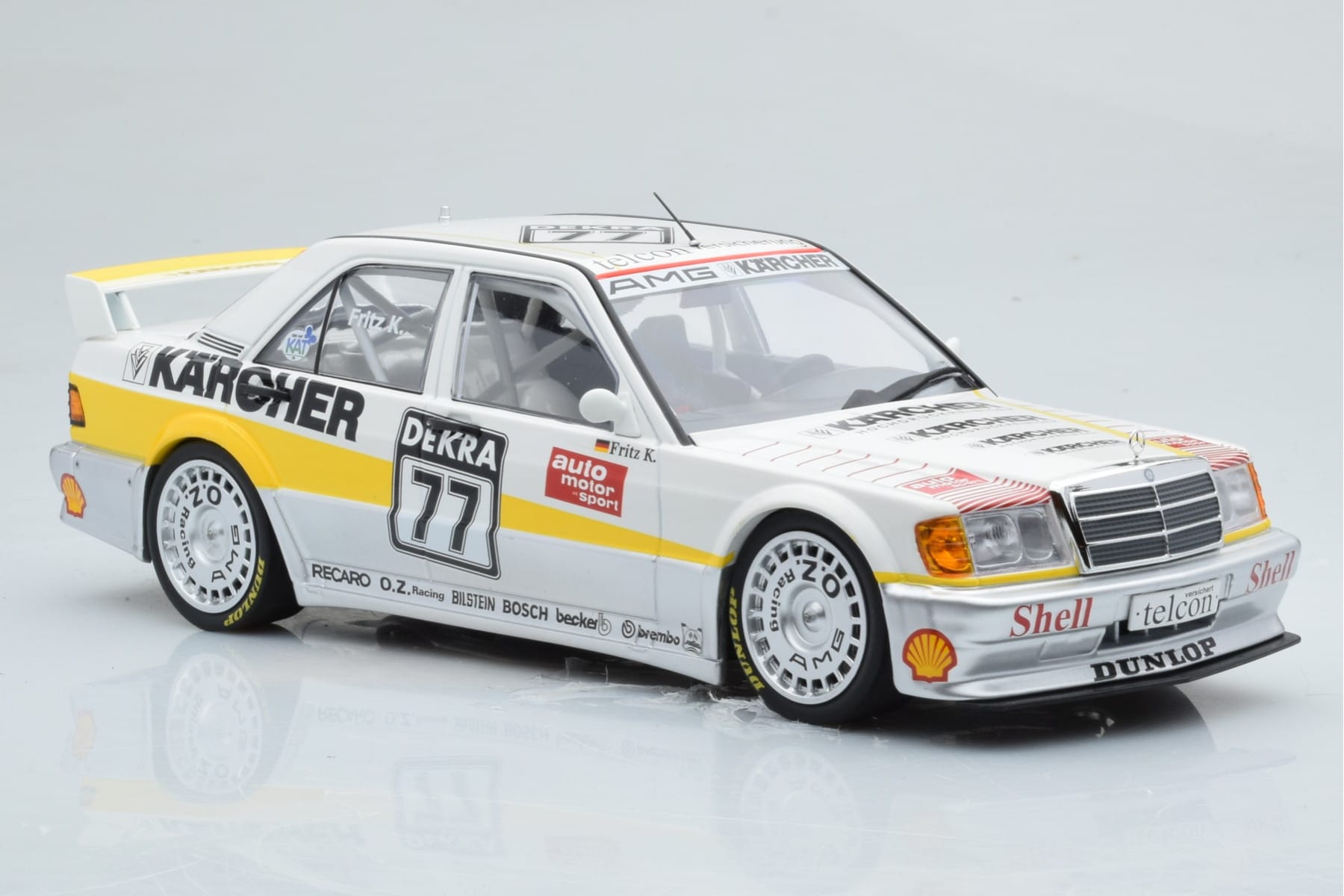 Mercedes 190E 2.5-16 W201 EVO 1 Karcher #77 F. Kreutzpointer Team AMG-Mercedes DTM 1990 Minichamps 1:18 155903677 Kov – obrázek 4 z 6