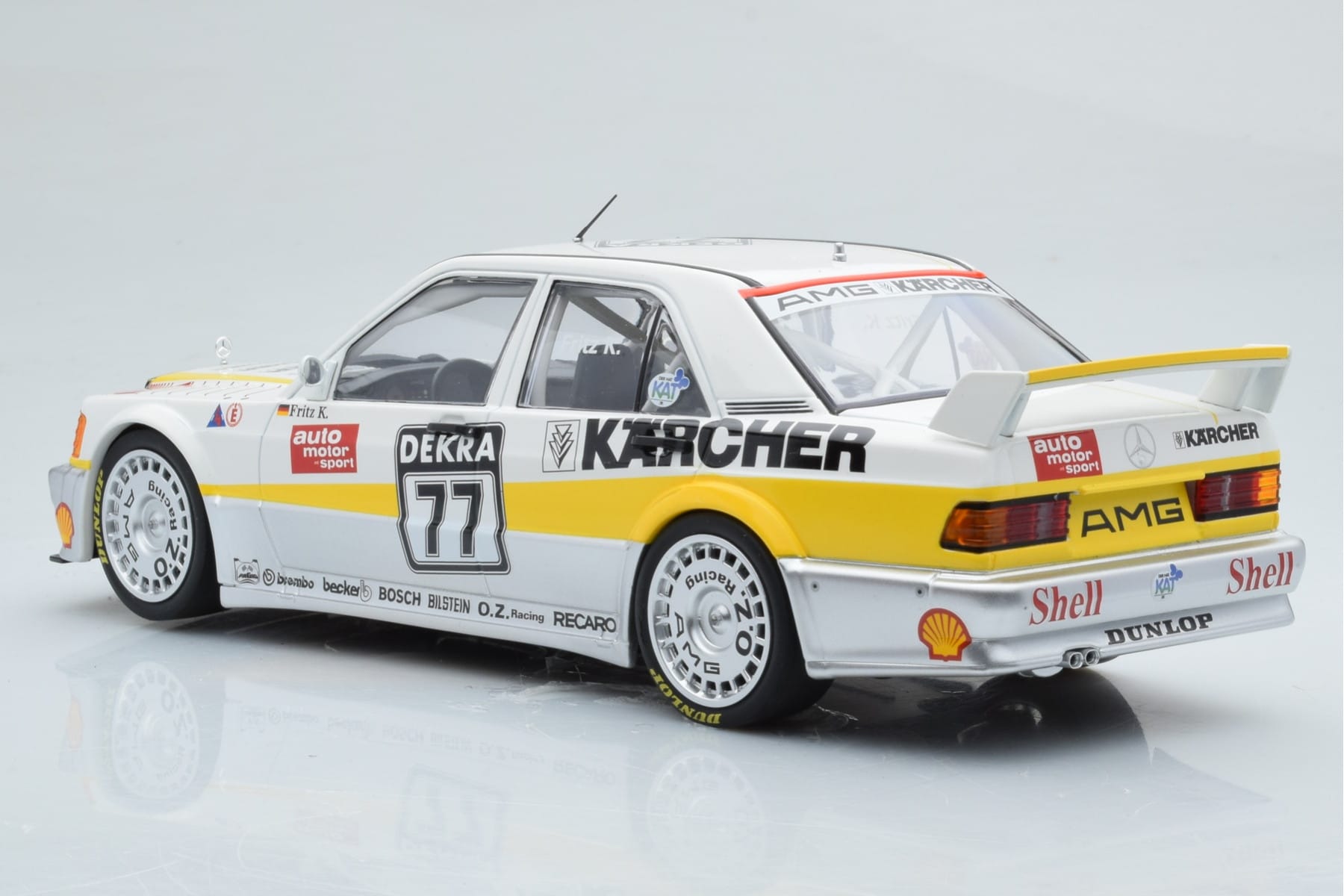 Mercedes 190E 2.5-16 W201 EVO 1 Karcher #77 F. Kreutzpointer Team AMG-Mercedes DTM 1990 Minichamps 1:18 155903677 Kov – obrázek 5 z 6