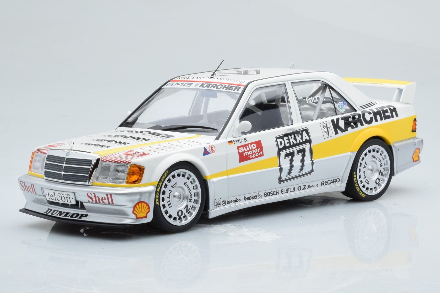 Mercedes 190E 2.5-16 W201 EVO 1 Karcher #77 F. Kreutzpointer Team AMG-Mercedes DTM 1990 Minichamps 1:18 155903677 Kov