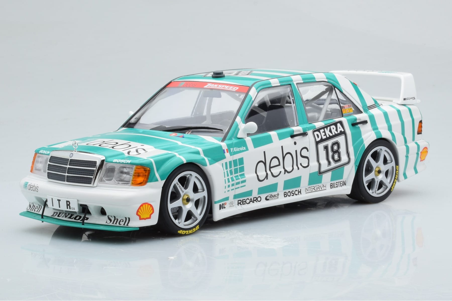 Mercedes 190E 2.5-16 W201 EVO 2 Debis #18 F. Giroix Team Zackspeed DTM 1991 Minichamps 1:18 155913618 Kov