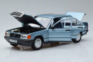 Mercedes 190E W201 Světle Modrá Norev 1:18 183828 Kov – obrázek 2 z 7