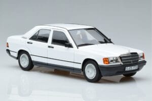 Mercedes 190 E W201 Bílý Norev 1:18 183820 Kov – obrázek 5 z 7