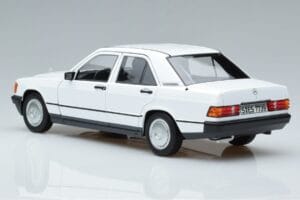 Mercedes 190 E W201 Bílý Norev 1:18 183820 Kov – obrázek 6 z 7