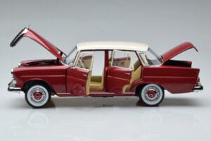 Mercedes 200 W110 Červený Norev 1:18 183706 Kov – obrázek 4 z 7