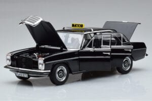 Mercedes 200 W115 Taxi Norev 1:18 183776 Kov – obrázek 2 z 7