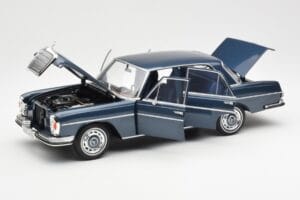 Mercedes 280 SE W108 Tmavě Modrý Metalíza Norev 1:18 183534 Kov – obrázek 2 z 8
