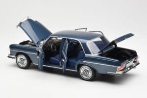Mercedes 280 SE W108 Tmavě Modrý Metalíza Norev 1:18 183534 Kov – obrázek 5 z 8