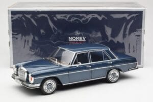Mercedes 280 SE W108 Tmavě Modrý Metalíza Norev 1:18 183534 Kov – obrázek 8 z 8