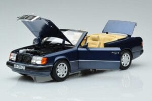 Mercedes 300 CE-24 A124 Kabriolet Nautical Modrý Limitovaná Edice Norev 1:18 183879 Kov – obrázek 2 z 7