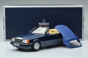 Mercedes 300 CE-24 A124 Kabriolet Nautical Modrý Limitovaná Edice Norev 1:18 183879 Kov – obrázek 7 z 7