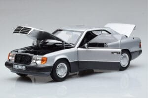 Mercedes 300 CE-24 C124 Coupe Stříbrný Norev 1:18 183880 Kov – obrázek 2 z 7