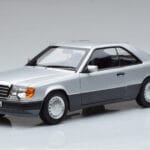 Mercedes 300 CE-24 C124 Coupe Stříbrný Norev 1:18 183880 Kov