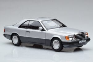 Mercedes 300 CE-24 C124 Coupe Stříbrný Norev 1:18 183880 Kov – obrázek 5 z 7