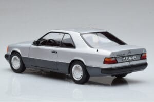 Mercedes 300 CE-24 C124 Coupe Stříbrný Norev 1:18 183880 Kov – obrázek 6 z 7