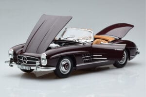 Mercedes 300 SL W198 Roadster Červený Norev 1:18 183891 Kov – obrázek 2 z 8