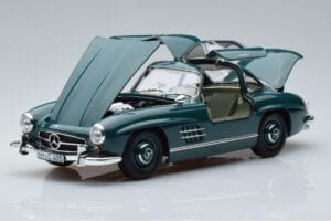 Mercedes 300 SL W198 Gullwing Zelený Norev 1:18 183851 Kov – obrázek 2 z 7