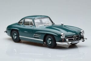 Mercedes 300 SL W198 Gullwing Zelený Norev 1:18 183851 Kov – obrázek 5 z 7