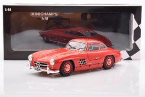 Mercedes 300 SL W198 Gullwing Červený Minichamps 1:18 110037211 Kov – obrázek 8 z 8