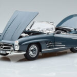 Mercedes 300 SL W198 Roadster Modrý Norev 1:18 - image 2 of 9