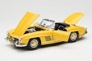 Mercedes 300 SL W198 Roadster Žlutý Norev 1:18 B66040669 Kov – obrázek 2 z 8