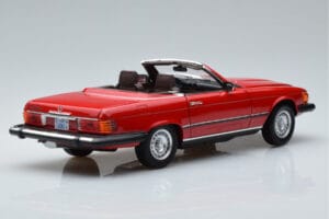 Mercedes 450 SL R107 US Verze Červený Norev 1:18 183729 Kov – obrázek 3 z 8