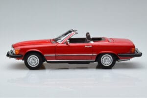 Mercedes 450 SL R107 US Verze Červený Norev 1:18 183729 Kov – obrázek 5 z 8