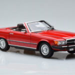Mercedes 450 SL R107 US Verze Červený Norev 1:18 - image 6 of 8