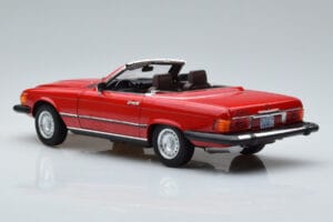 Mercedes 450 SL R107 US Verze Červený Norev 1:18 183729 Kov – obrázek 7 z 8