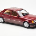 Mercedes 500E W124 Červený Metallic Edice Dealera Norev 1:18 B66040699 - image 6 of 8