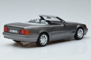 Mercedes 500 SL R129 Šedý Metalíza Norev 1:18 183715 Kov – obrázek 3 z 7