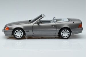 Mercedes 500 SL R129 Šedý Metalíza Norev 1:18 183715 Kov – obrázek 4 z 7