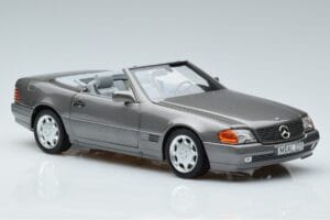 Mercedes 500 SL R129 Šedý Metalíza Norev 1:18 183715 Kov – obrázek 5 z 7