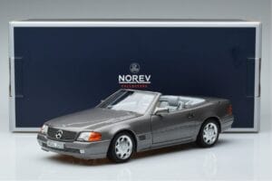 Mercedes 500 SL R129 Šedý Metalíza Norev 1:18 183715 Kov – obrázek 7 z 7