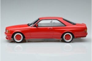 Mercedes 560 SEC W126 Widebody Červený Otto 1:18 OT995 Pryskyřice – obrázek 3 z 6