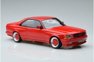 Mercedes 560 SEC W126 Widebody Červený Otto 1:18 OT995 Pryskyřice – obrázek 4 z 6
