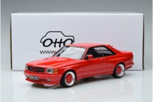 Mercedes 560 SEC W126 Widebody Červený Otto 1:18 OT995 Pryskyřice – obrázek 6 z 6