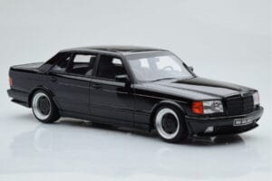 Mercedes 560 SEL AMG W126 Obsidian Černý Otto 1:18 OT297 Pryskyřice – obrázek 4 z 6