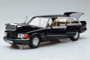 Mercedes 560 SEL W126 Černý Norev 1:18 183793 Kov – obrázek 2 z 7
