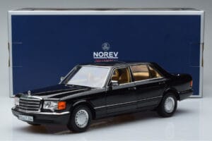Mercedes 560 SEL W126 Černý Norev 1:18 183793 Kov – obrázek 7 z 7