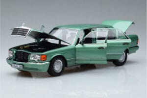 Mercedes 560 SEL W126 Světle Zelená Norev 1:18 183469 Kov – obrázek 2 z 7